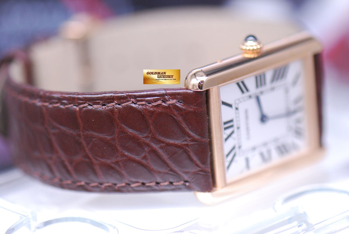 [SOLD] CARTIER TANK SOLO 18K ROSE GOLD / STEEL QUARTZ W5200025 (LNIB)