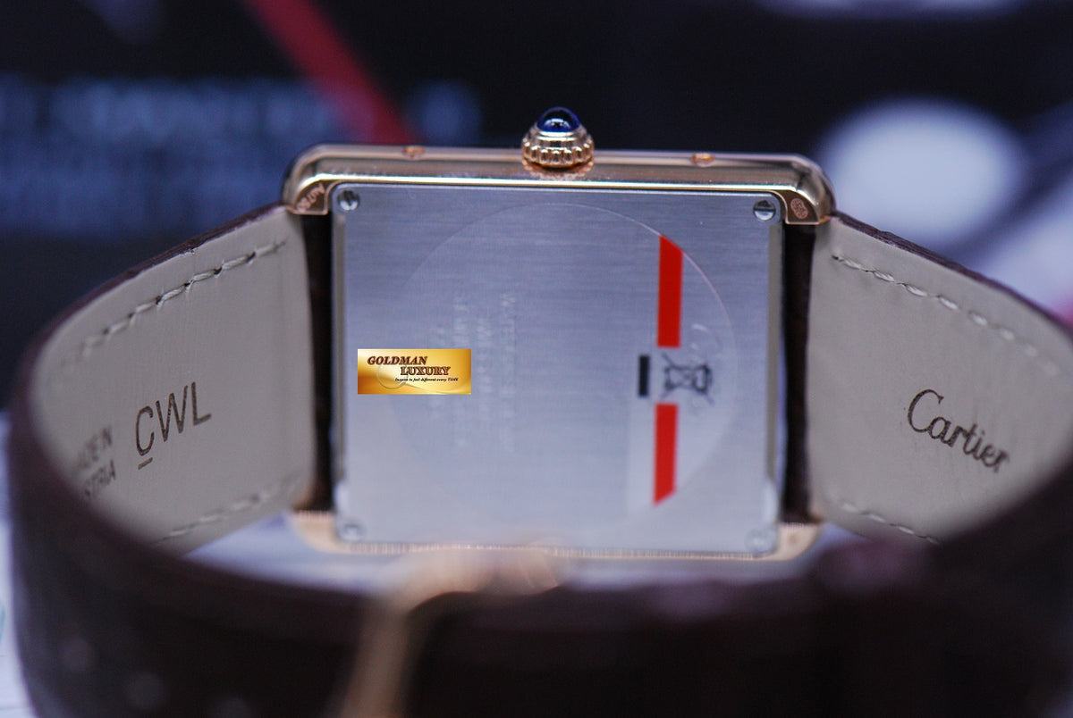 [SOLD] CARTIER TANK SOLO 18K ROSE GOLD / STEEL QUARTZ W5200025 (LNIB)