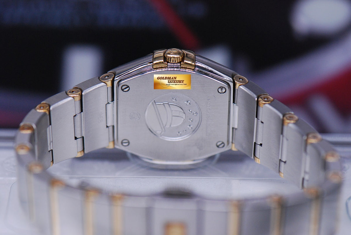 [SOLD] OMEGA CONSTELLATION LADIES HALF-GOLD DIAMONDS 24mm QUARTZ (MINT)