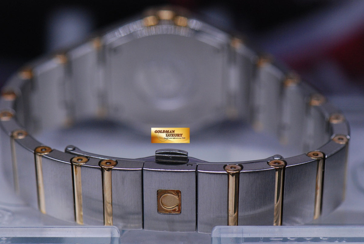 [SOLD] OMEGA CONSTELLATION LADIES HALF-GOLD DIAMONDS 24mm QUARTZ (MINT)