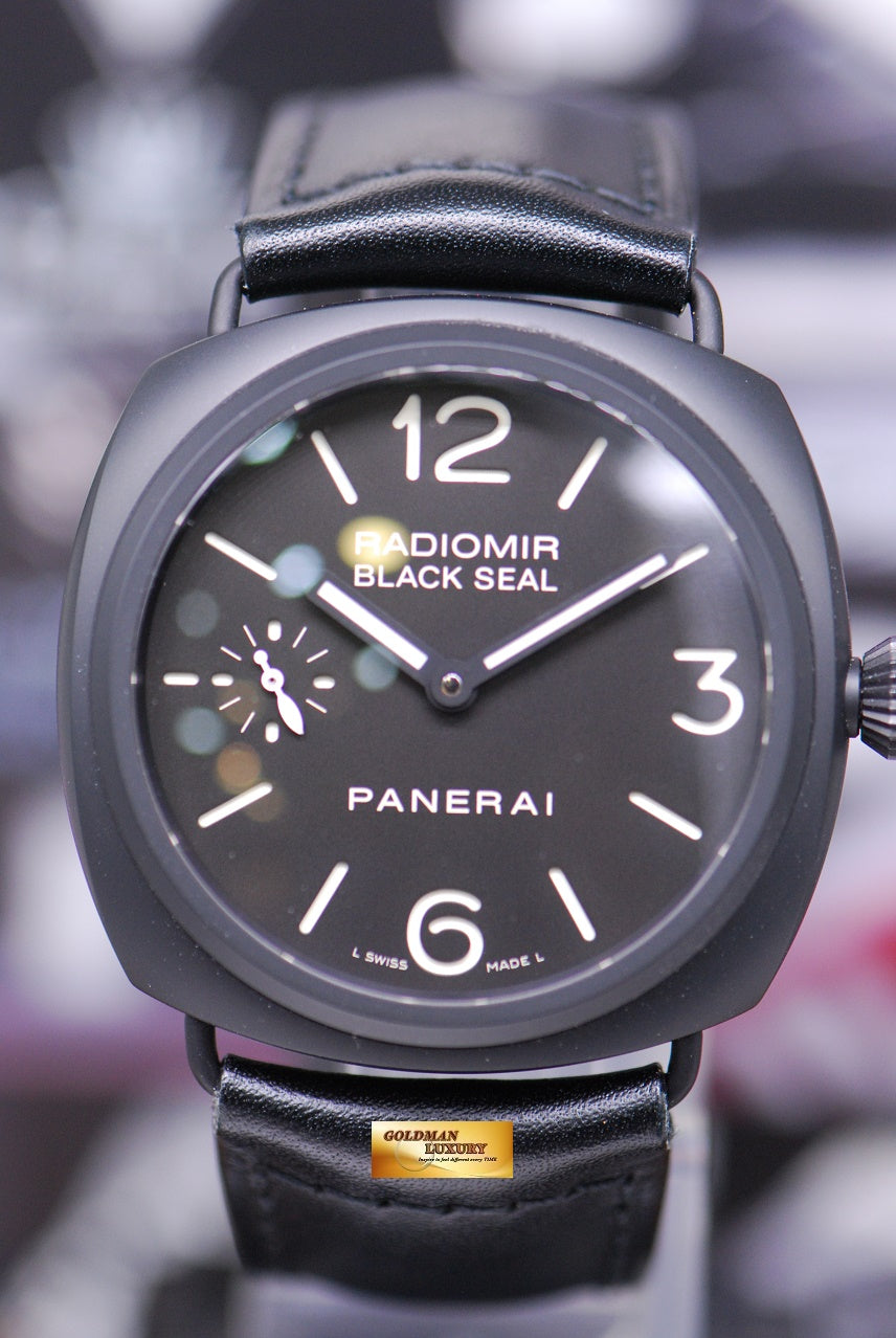 [SOLD] PANERAI RADIOMIR BLACK SEAL 45mm BLACK CERAMIC MANUAL PAM 292 (MINT)