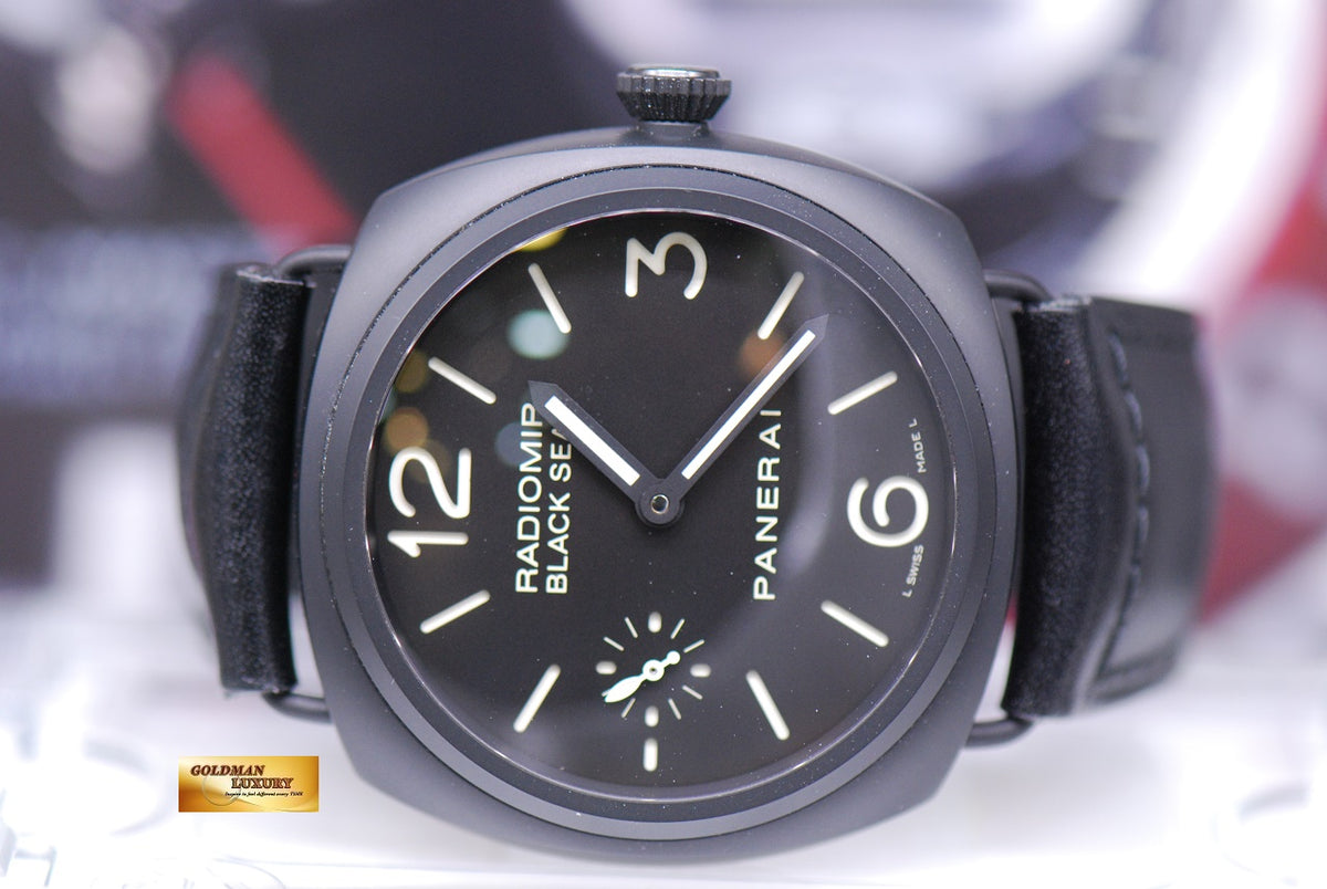 [SOLD] PANERAI RADIOMIR BLACK SEAL 45mm BLACK CERAMIC MANUAL PAM 292 (MINT)