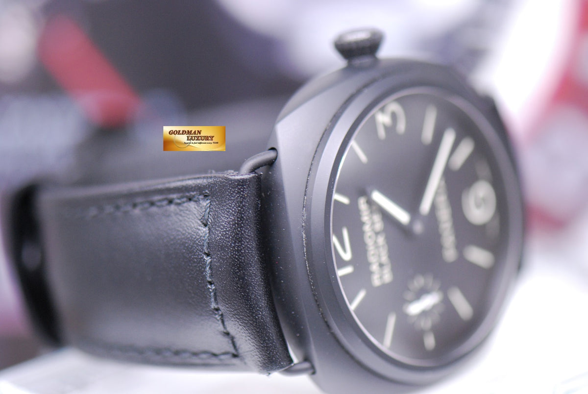 [SOLD] PANERAI RADIOMIR BLACK SEAL 45mm BLACK CERAMIC MANUAL PAM 292 (MINT)