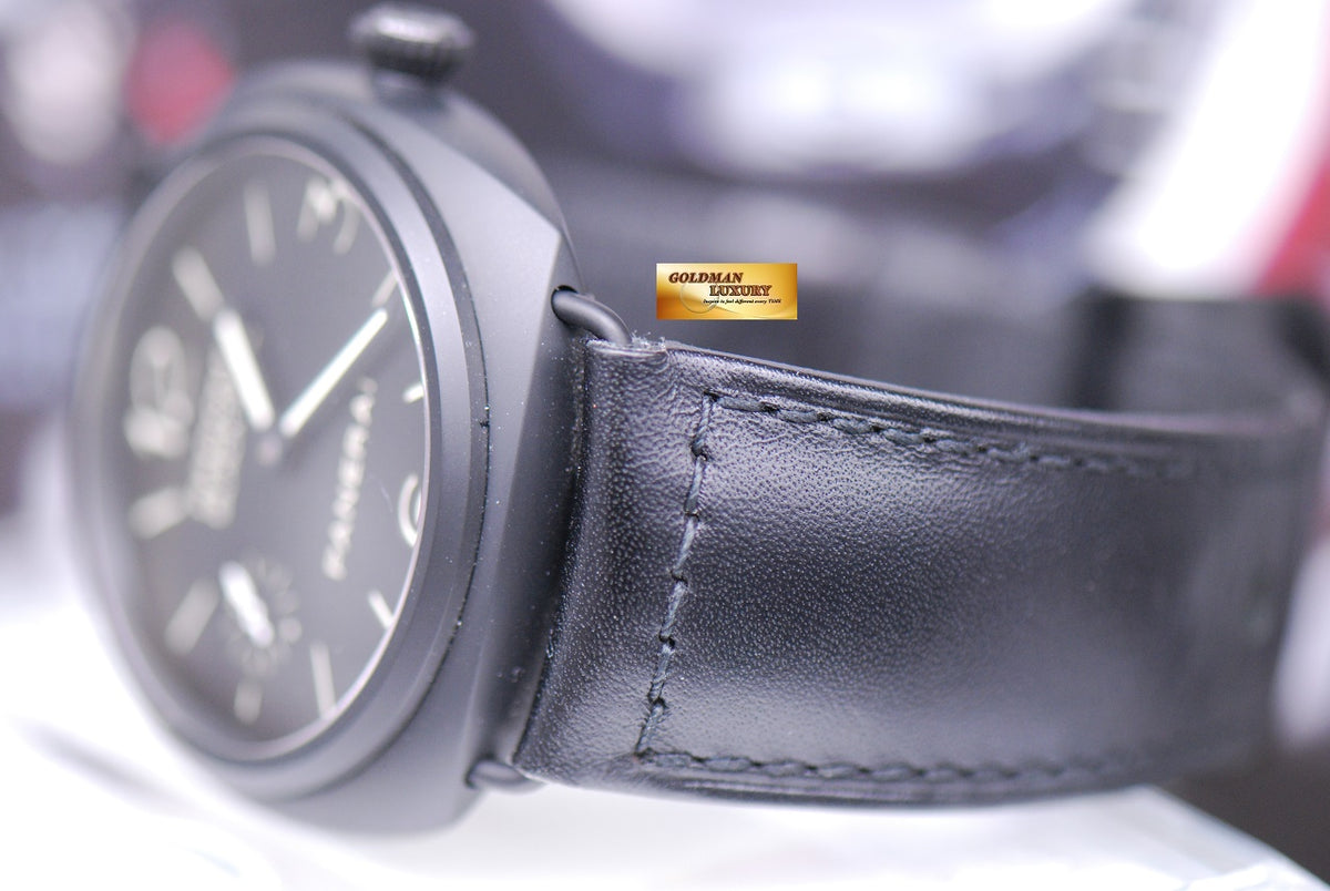 [SOLD] PANERAI RADIOMIR BLACK SEAL 45mm BLACK CERAMIC MANUAL PAM 292 (MINT)