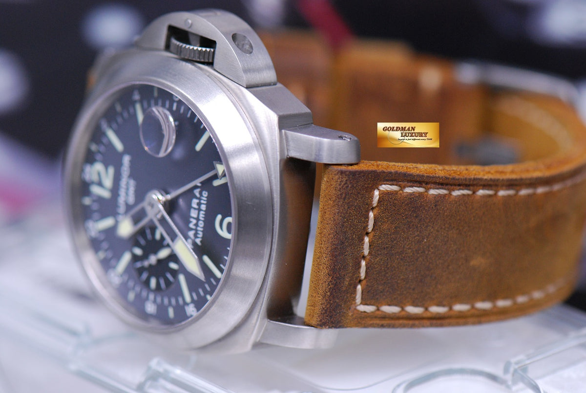 [SOLD] PANERAI LUMINOR GMT 44mm ANTHRACITE BLUE DIAL AUTOMATIC PAM 89 (MINT)