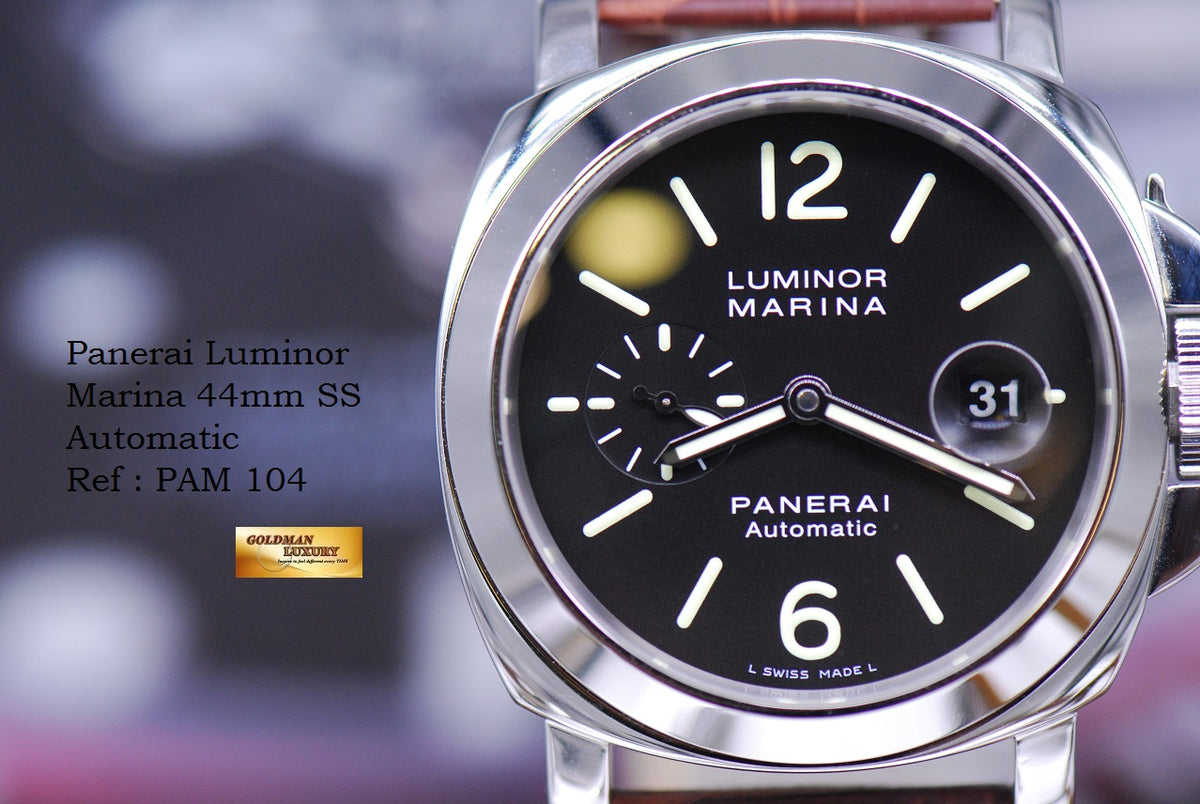 [SOLD] PANERAI LUMINOR MARINA 44mm AUTOMATIC PAM 104 (MINT)