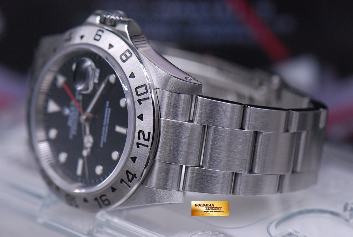 [SOLD] ROLEX OYSTER PERPETUAL EXPLORER II REF 16570 BLACK (MINT)