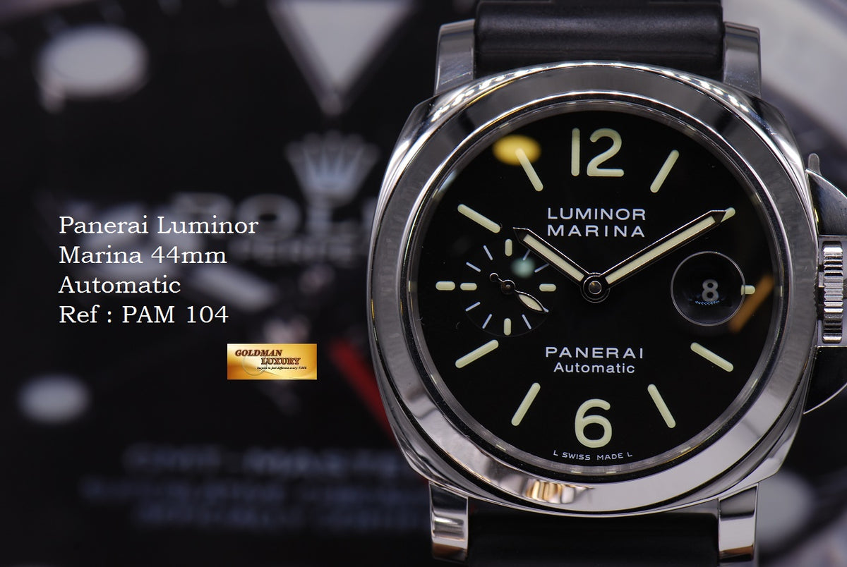 [SOLD] PANERAI LUMINOR MARINA 44mm AUTOMATIC PAM 104 (MINT)