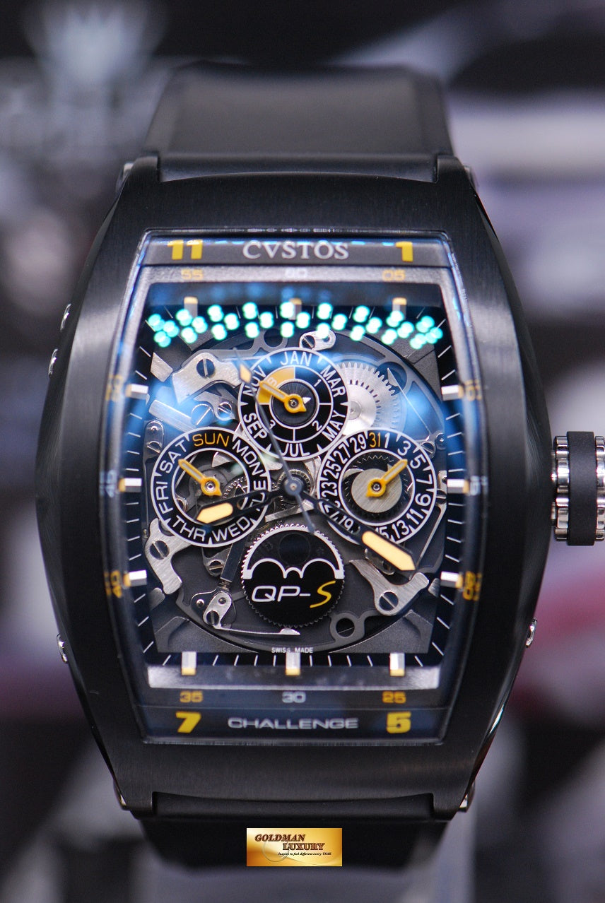 [SOLD] CVSTOS QP-S CHALLENGE PERPETUAL CALENDAR MOONPHASE PVD BLACK AUTOMATIC LIMITED EDITION (MINT)