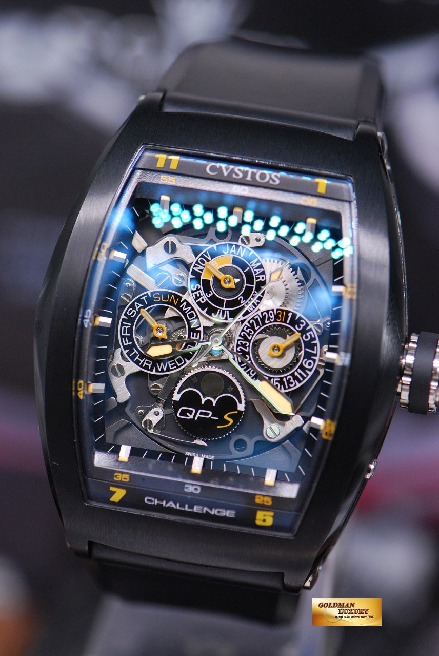[SOLD] CVSTOS QP-S CHALLENGE PERPETUAL CALENDAR MOONPHASE PVD BLACK AUTOMATIC LIMITED EDITION (MINT)