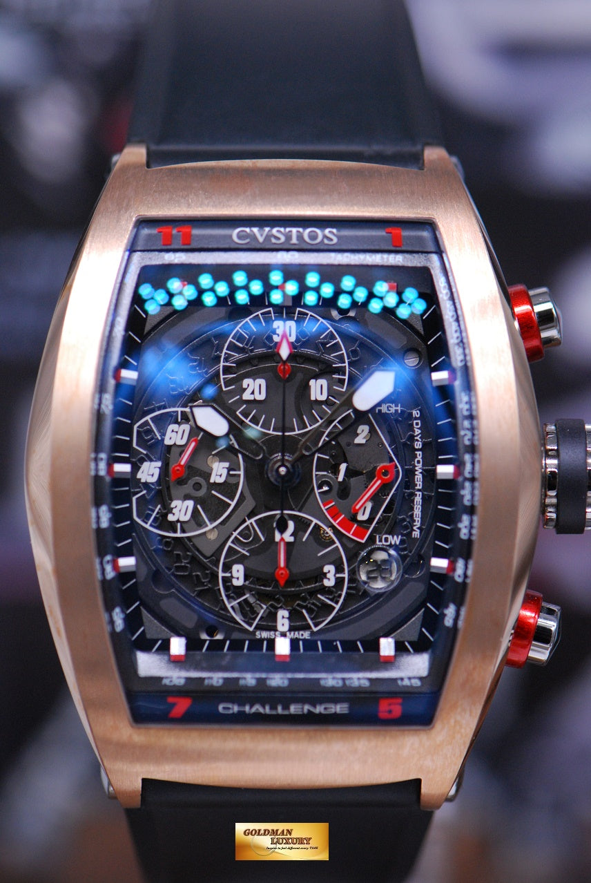 [SOLD] CVSTOS CHRONOGRAPH POWER RESERVE 18K ROSE GOLD AUTOMATIC LIMITED EDITION OF 50 (MINT)