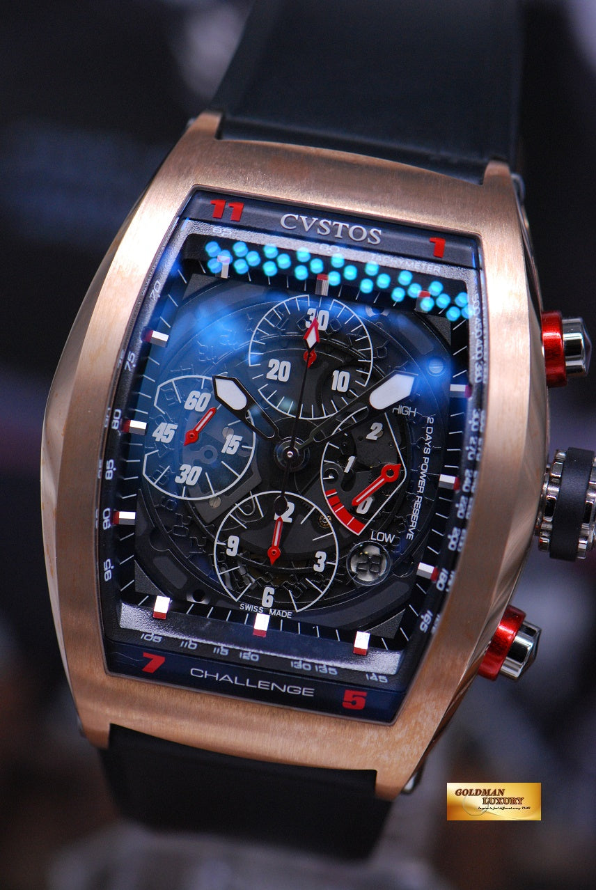 [SOLD] CVSTOS CHRONOGRAPH POWER RESERVE 18K ROSE GOLD AUTOMATIC LIMITED EDITION OF 50 (MINT)