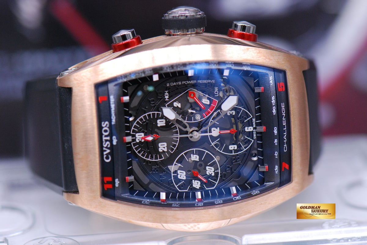 [SOLD] CVSTOS CHRONOGRAPH POWER RESERVE 18K ROSE GOLD AUTOMATIC LIMITED EDITION OF 50 (MINT)