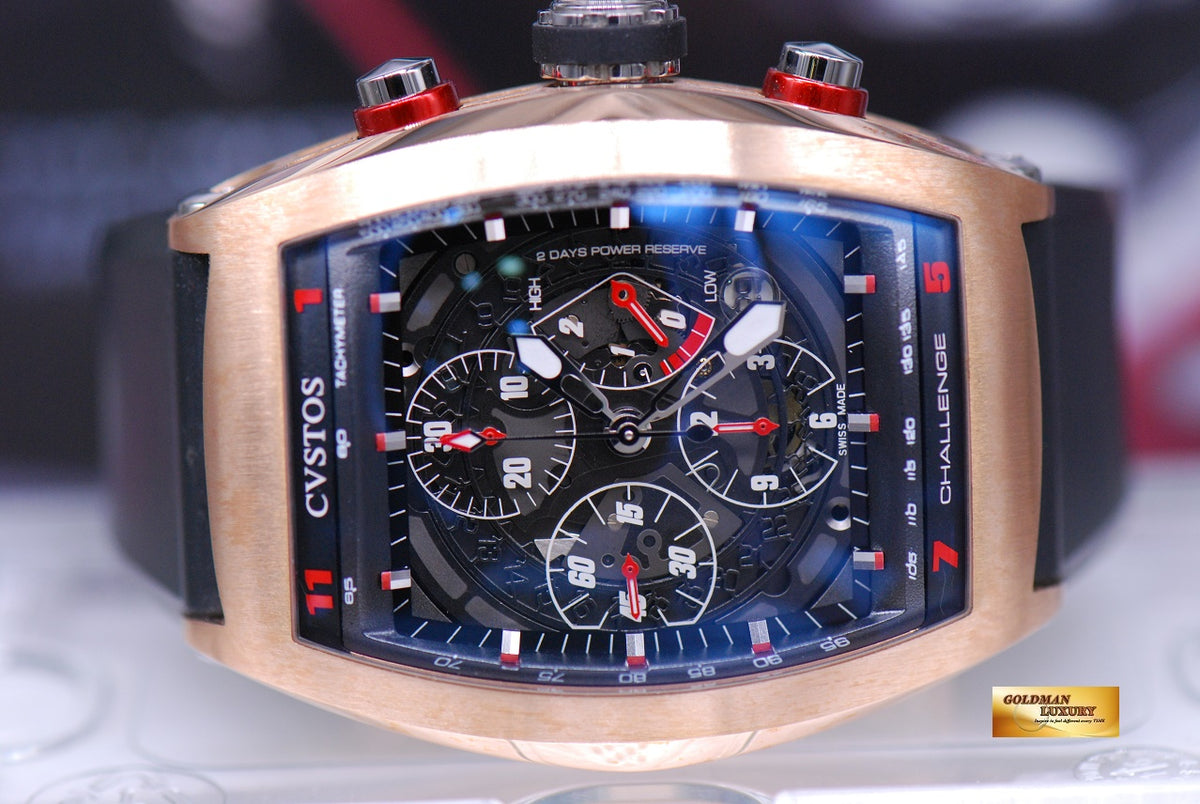 [SOLD] CVSTOS CHRONOGRAPH POWER RESERVE 18K ROSE GOLD AUTOMATIC LIMITED EDITION OF 50 (MINT)