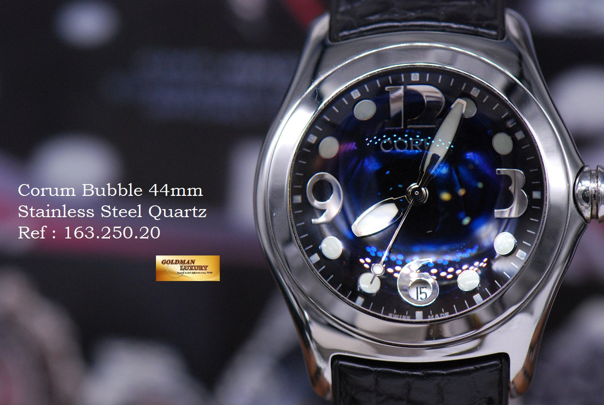 [SOLD] CORUM BUBBLE 44mm SS QUARTZ 163.250.20 (NEAR MINT)