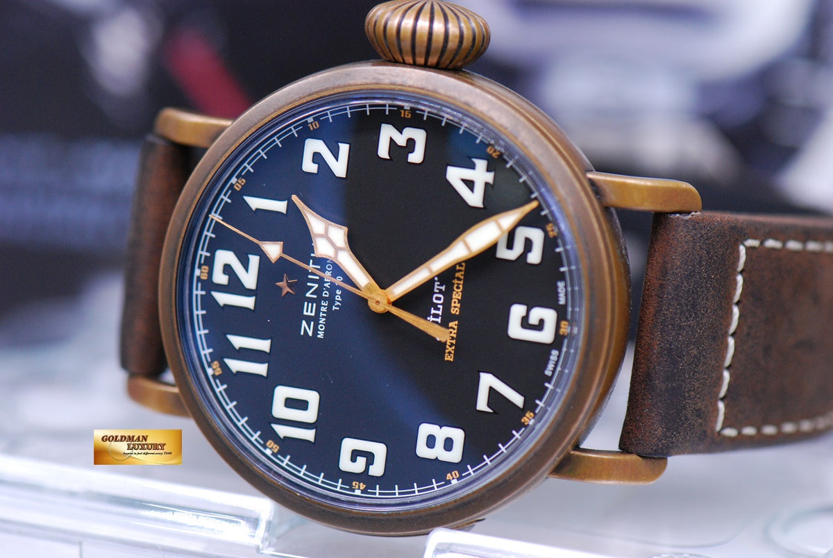 [SOLD] ZENITH PILOT MONTRE D’AERONEF 44mm BRONZE TYPE 20 AUTOMATIC (MINT)