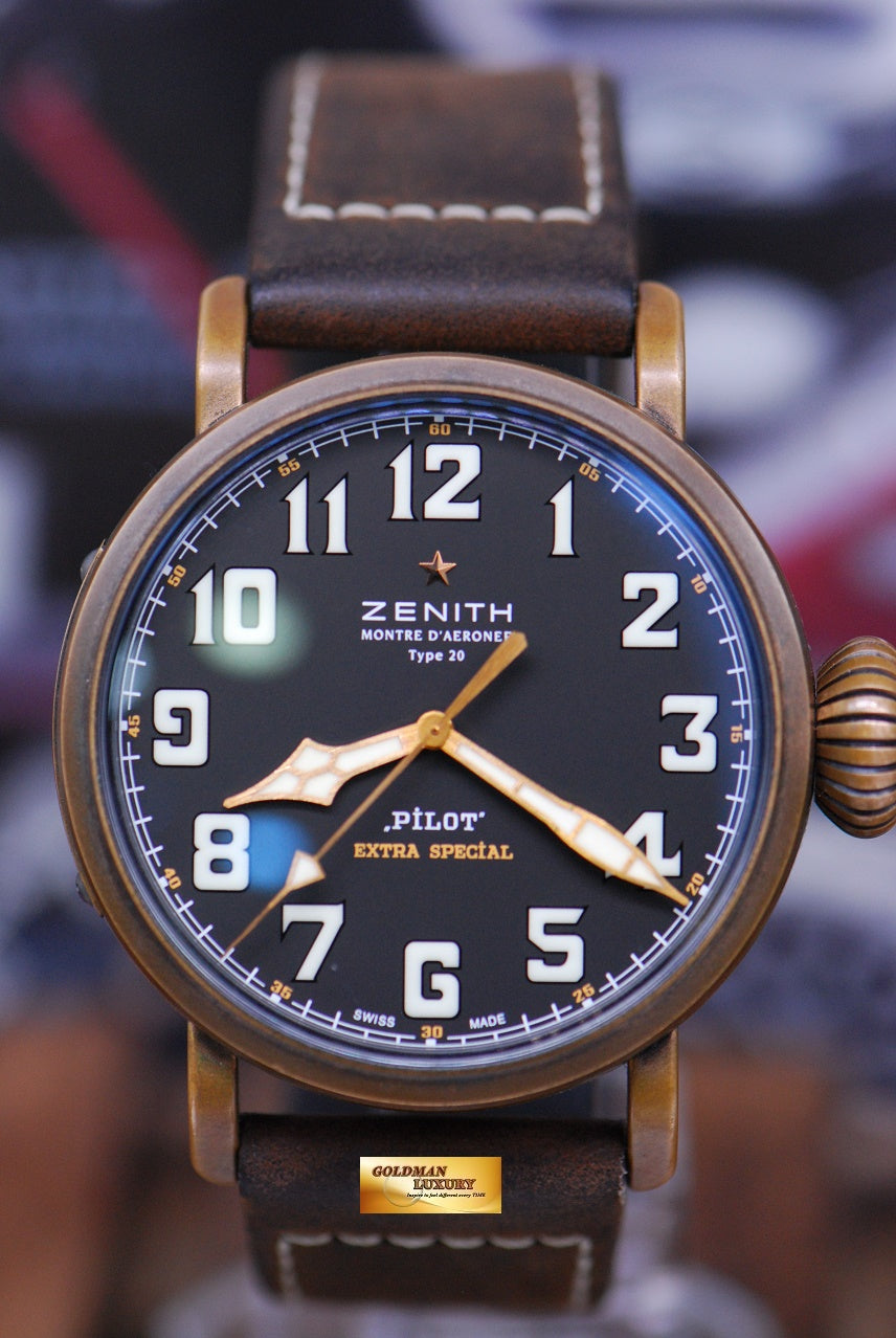 [SOLD] ZENITH PILOT MONTRE D’AERONEF 44mm BRONZE TYPE 20 AUTOMATIC (MINT)