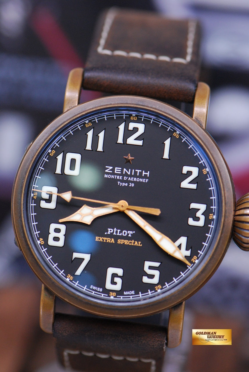 [SOLD] ZENITH PILOT MONTRE D’AERONEF 44mm BRONZE TYPE 20 AUTOMATIC (MINT)