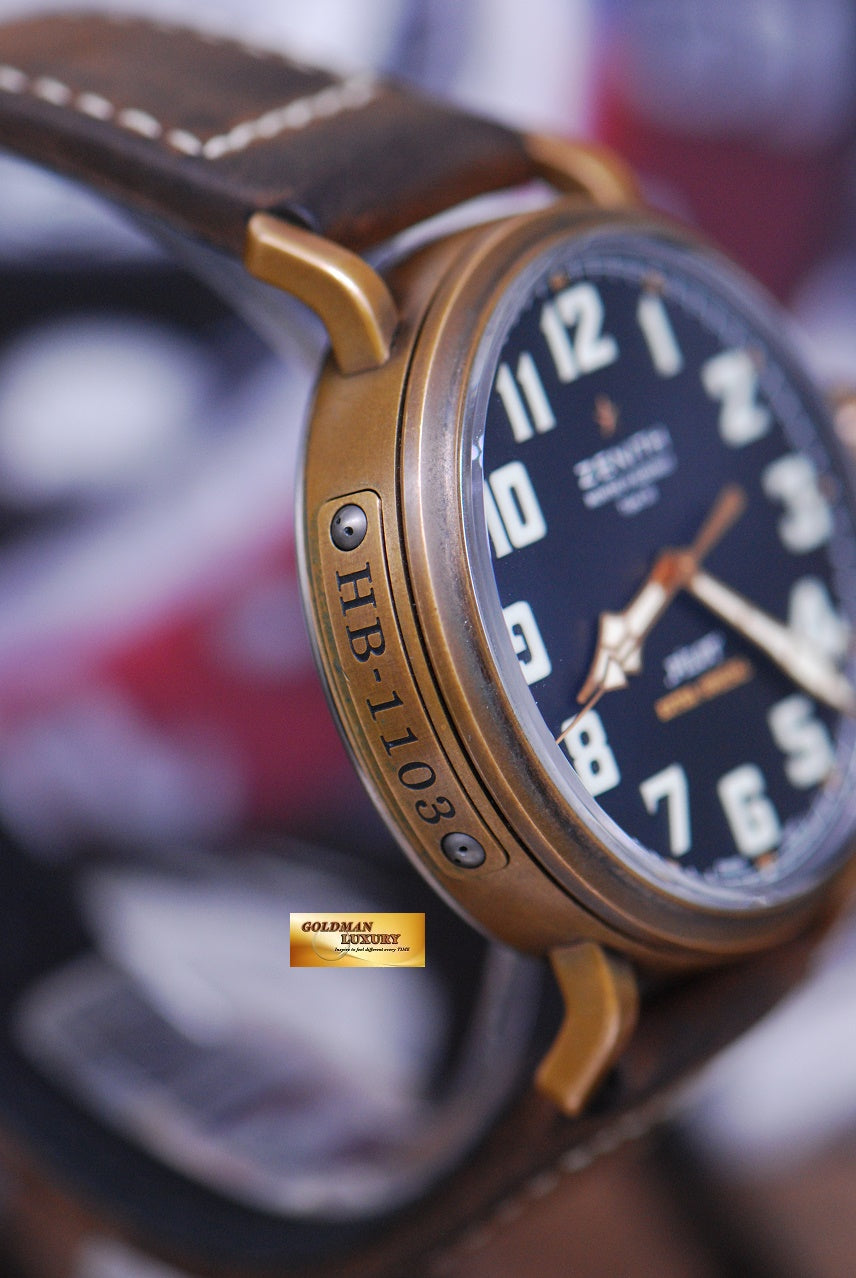 [SOLD] ZENITH PILOT MONTRE D’AERONEF 44mm BRONZE TYPE 20 AUTOMATIC (MINT)