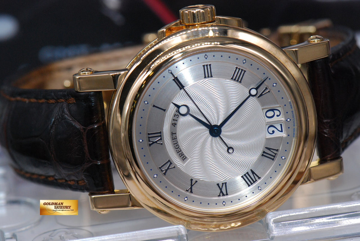 [SOLD] BREGUET MARINE BIG DATE 18K YELLOW GOLD 39mm AUTOMATIC (MINT)