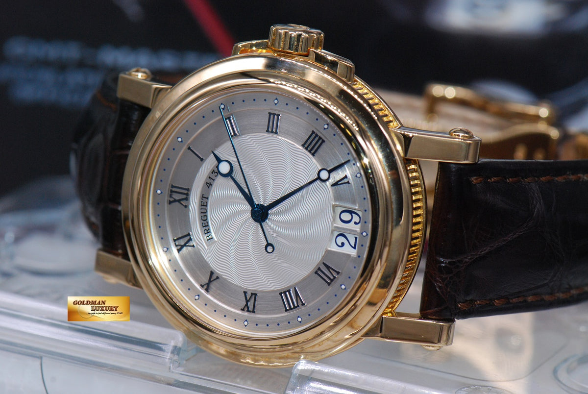 [SOLD] BREGUET MARINE BIG DATE 18K YELLOW GOLD 39mm AUTOMATIC (MINT)