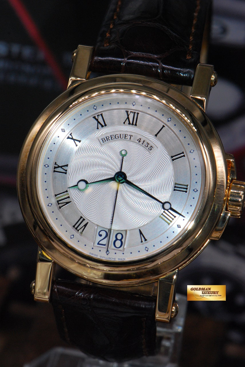 [SOLD] BREGUET MARINE BIG DATE 18K YELLOW GOLD 39mm AUTOMATIC (MINT)