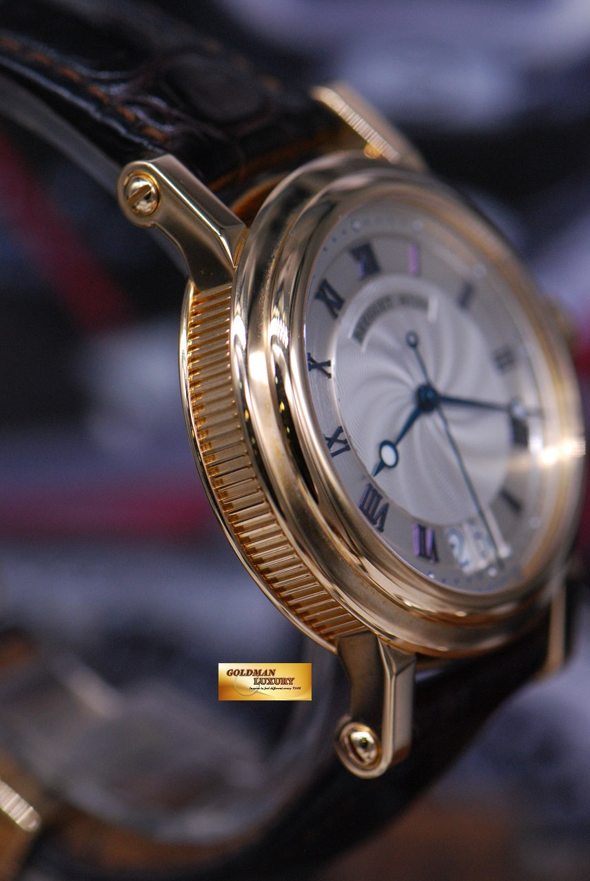 [SOLD] BREGUET MARINE BIG DATE 18K YELLOW GOLD 39mm AUTOMATIC (MINT)