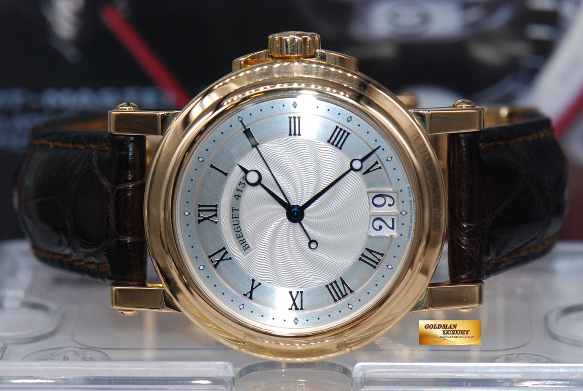 [SOLD] BREGUET MARINE BIG DATE 18K YELLOW GOLD 39mm AUTOMATIC (MINT)