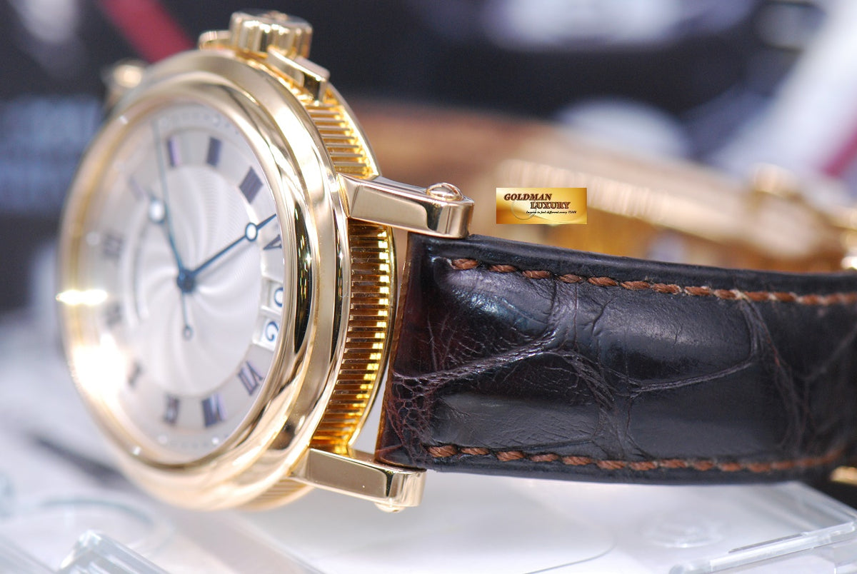 [SOLD] BREGUET MARINE BIG DATE 18K YELLOW GOLD 39mm AUTOMATIC (MINT)