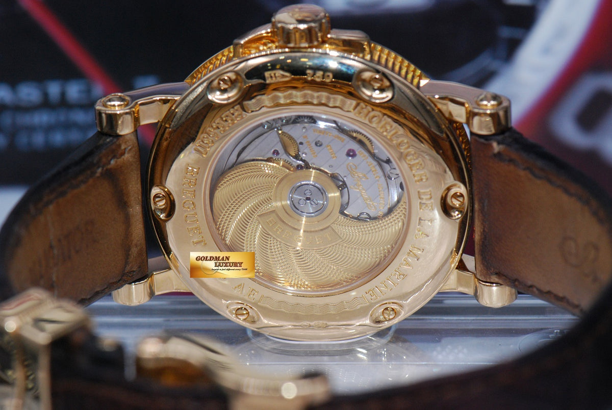 [SOLD] BREGUET MARINE BIG DATE 18K YELLOW GOLD 39mm AUTOMATIC (MINT)