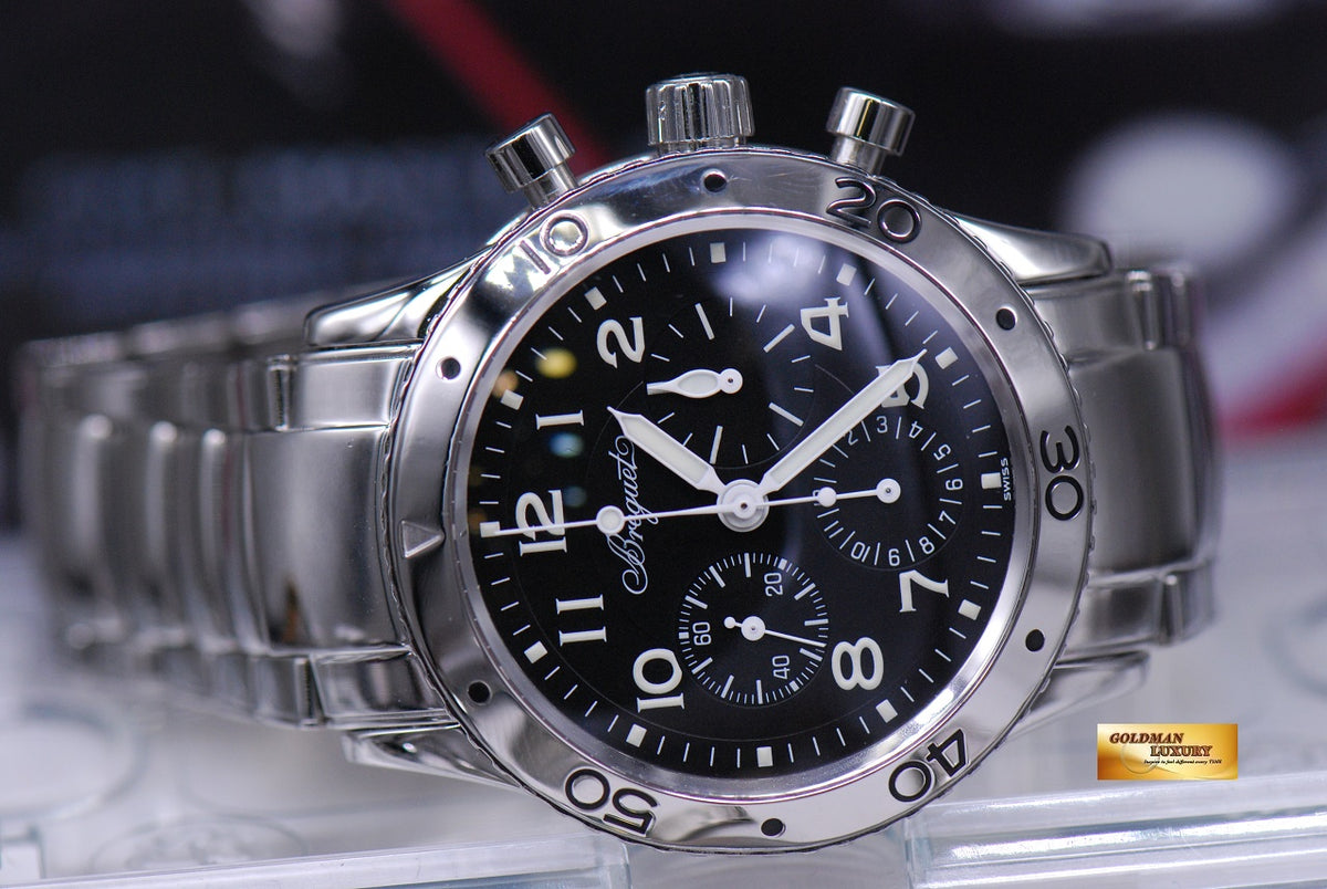 [SOLD] BREGUET AERONVALE TYPE XX SS CHRONOGRAPH  3800 (MINT)