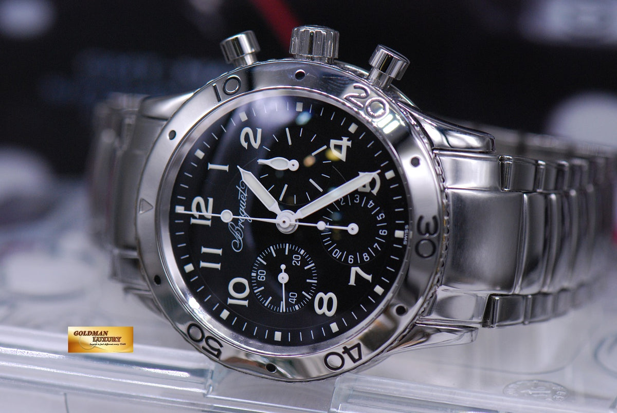 [SOLD] BREGUET AERONVALE TYPE XX SS CHRONOGRAPH  3800 (MINT)
