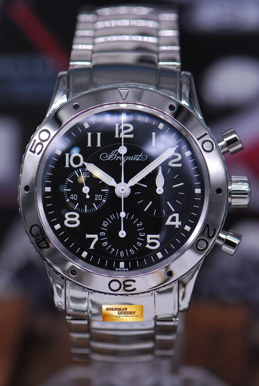 [SOLD] BREGUET AERONVALE TYPE XX SS CHRONOGRAPH  3800 (MINT)