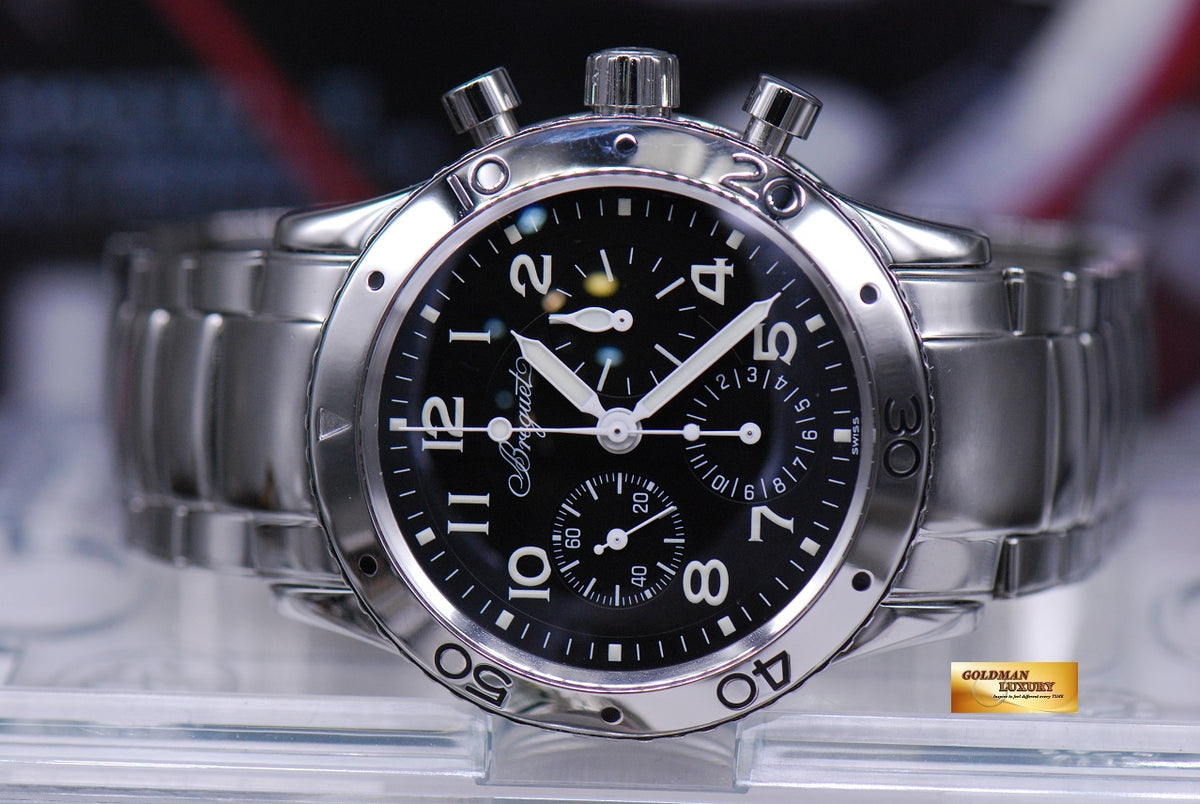 [SOLD] BREGUET AERONVALE TYPE XX SS CHRONOGRAPH  3800 (MINT)