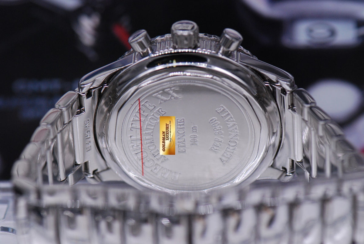 [SOLD] BREGUET AERONVALE TYPE XX SS CHRONOGRAPH  3800 (MINT)