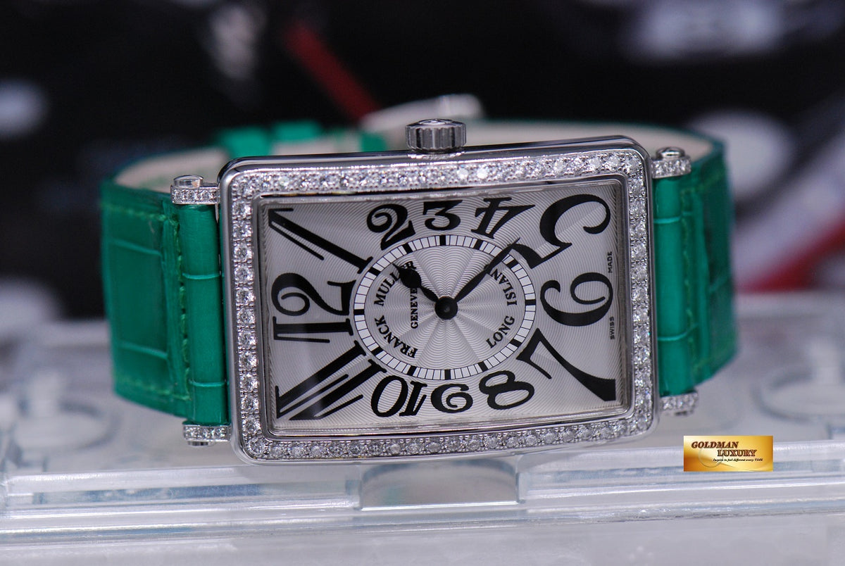[SOLD] FRANCK MULLER LONG ISLAND DIAMONDS STAINLESS STEEL LARGE QUARTZ 1002 (LNIB)