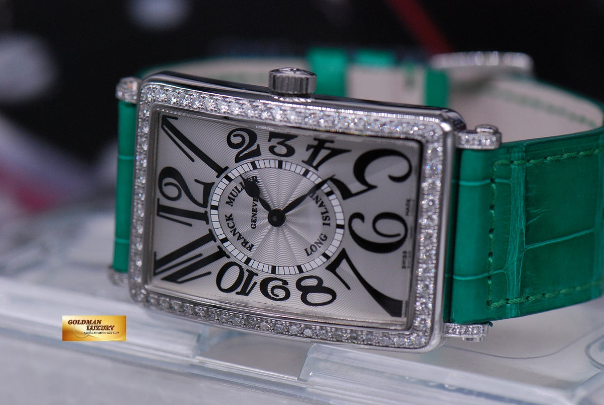 [SOLD] FRANCK MULLER LONG ISLAND DIAMONDS STAINLESS STEEL LARGE QUARTZ 1002 (LNIB)