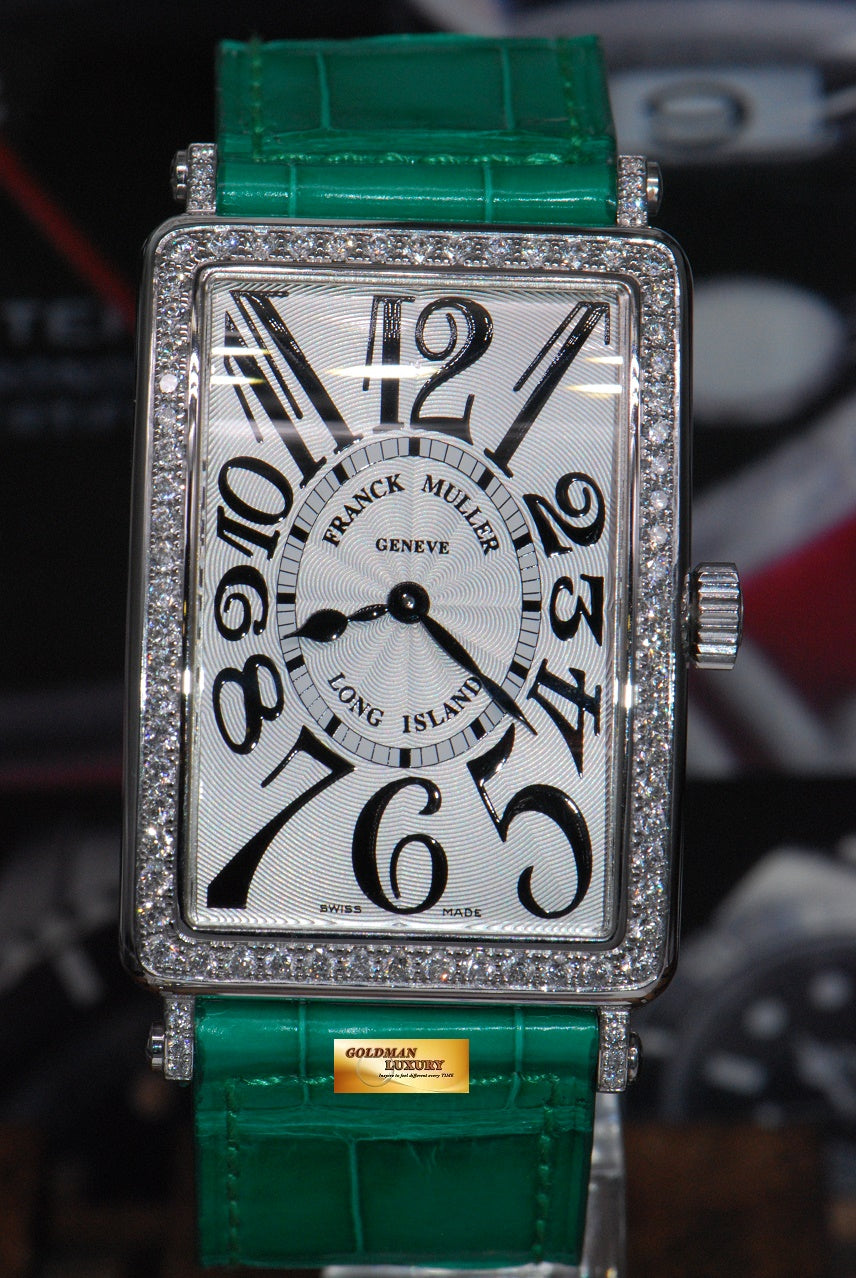 [SOLD] FRANCK MULLER LONG ISLAND DIAMONDS STAINLESS STEEL LARGE QUARTZ 1002 (LNIB)