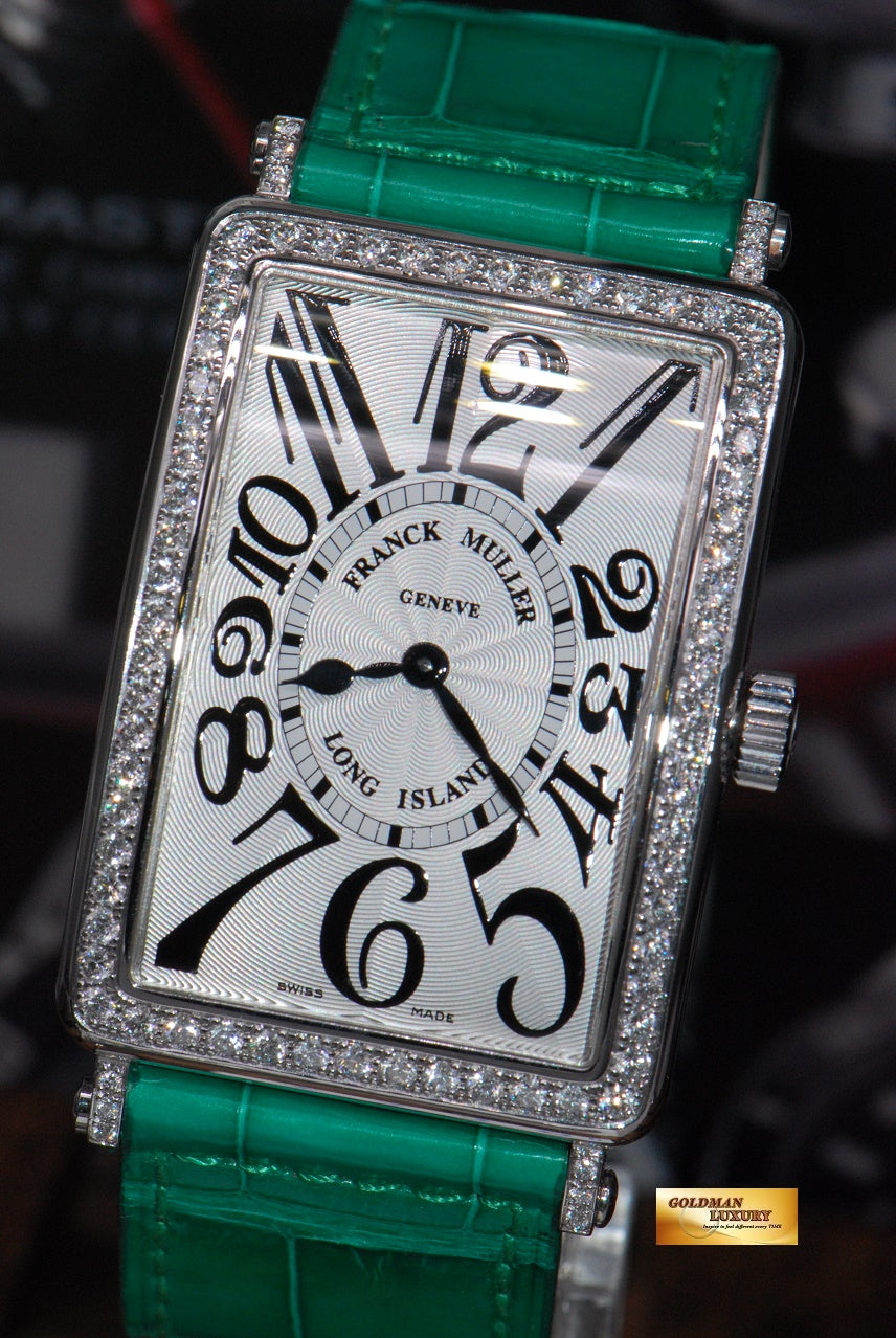 [SOLD] FRANCK MULLER LONG ISLAND DIAMONDS STAINLESS STEEL LARGE QUARTZ 1002 (LNIB)