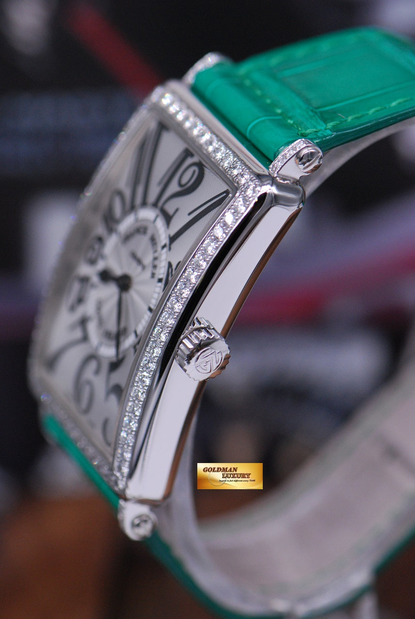 [SOLD] FRANCK MULLER LONG ISLAND DIAMONDS STAINLESS STEEL LARGE QUARTZ 1002 (LNIB)