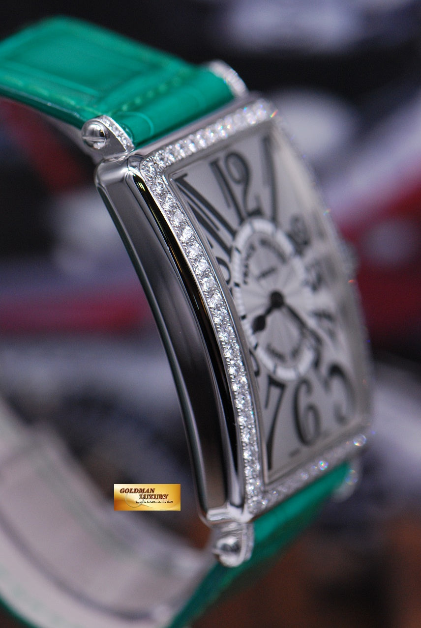 [SOLD] FRANCK MULLER LONG ISLAND DIAMONDS STAINLESS STEEL LARGE QUARTZ 1002 (LNIB)