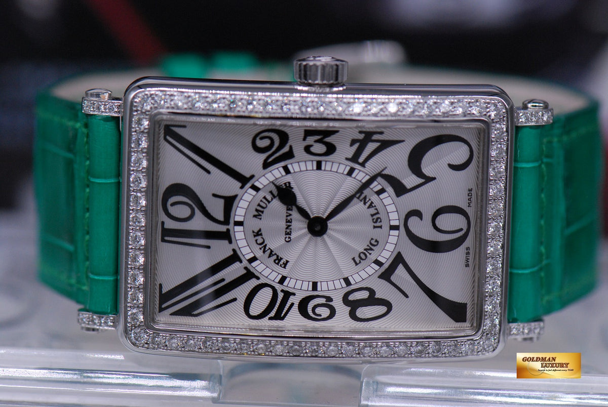 [SOLD] FRANCK MULLER LONG ISLAND DIAMONDS STAINLESS STEEL LARGE QUARTZ 1002 (LNIB)
