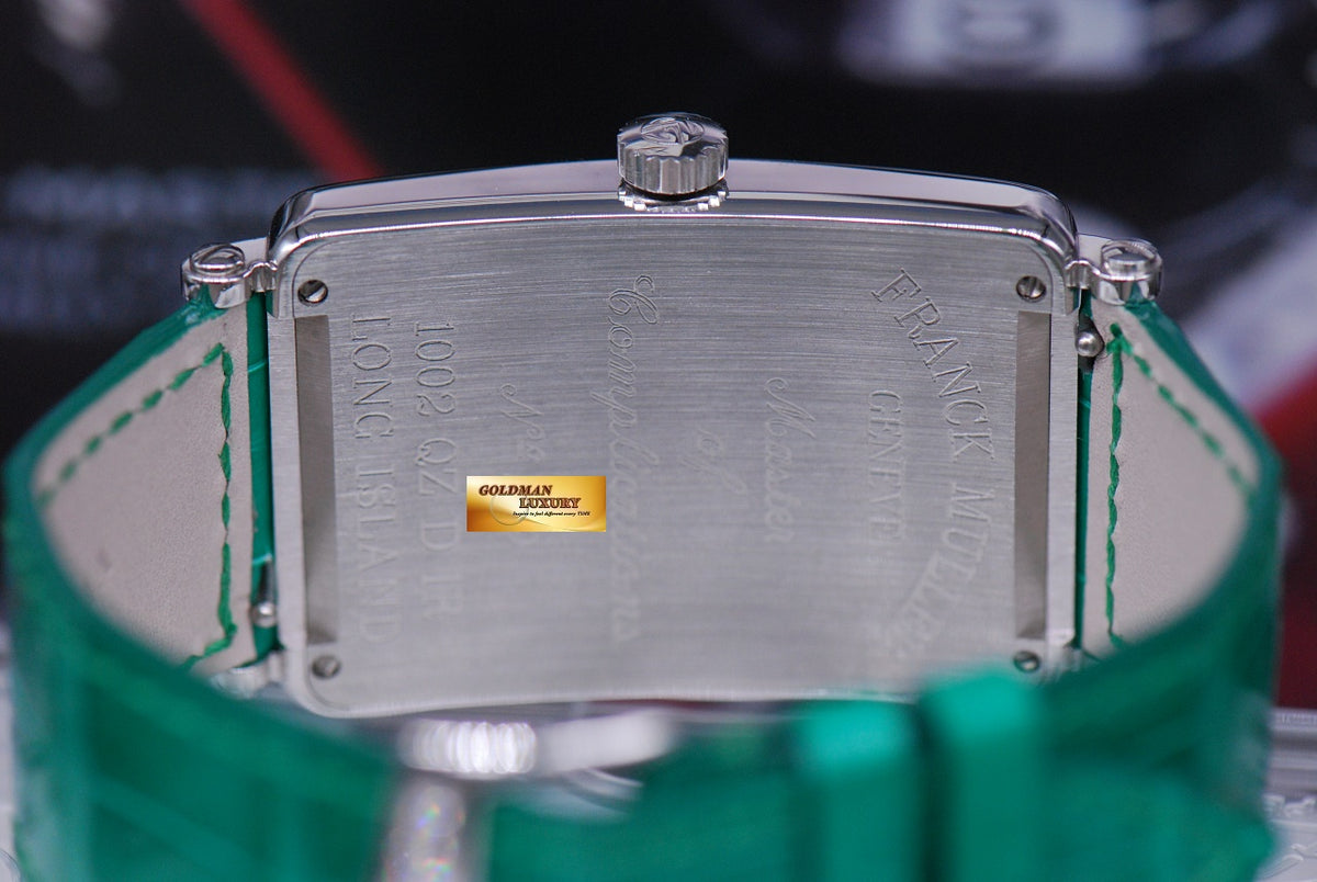 [SOLD] FRANCK MULLER LONG ISLAND DIAMONDS STAINLESS STEEL LARGE QUARTZ 1002 (LNIB)