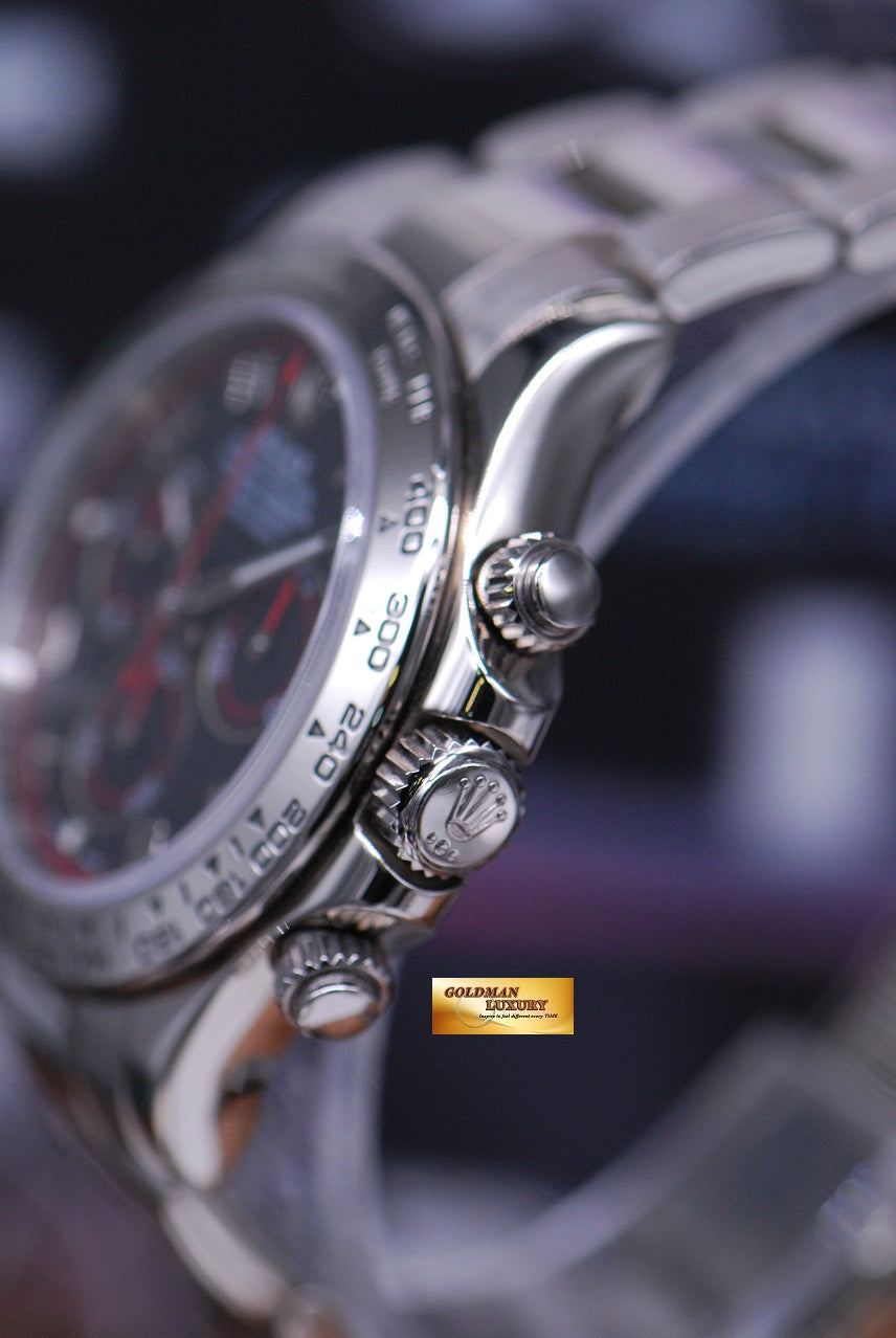 [SOLD] ROLEX OYSTER COSMOGRAPH DAYTONA 18K WHITE GOLD RACING DIAL 116509 (MINT)