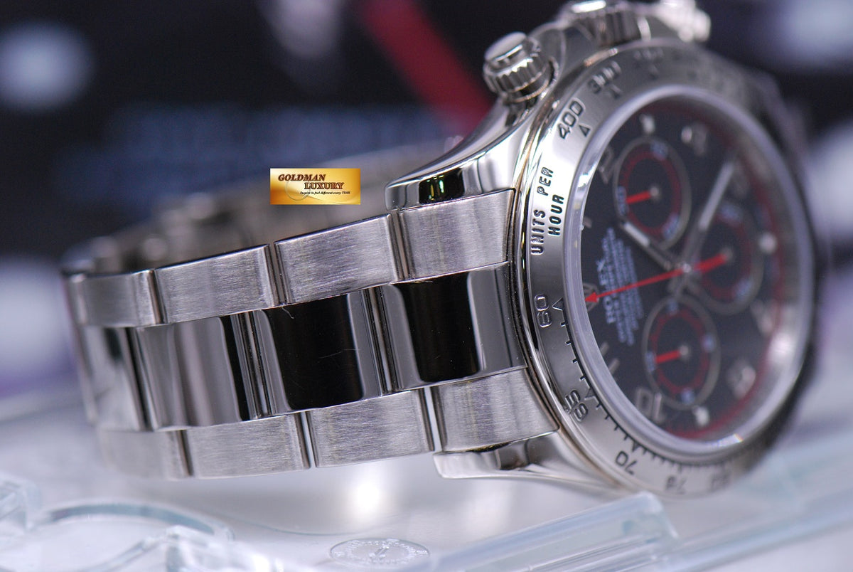 [SOLD] ROLEX OYSTER COSMOGRAPH DAYTONA 18K WHITE GOLD RACING DIAL 116509 (MINT)