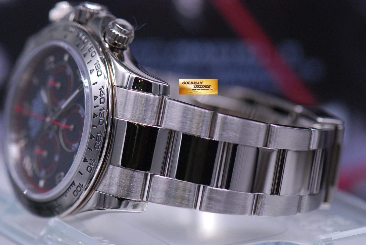 [SOLD] ROLEX OYSTER COSMOGRAPH DAYTONA 18K WHITE GOLD RACING DIAL 116509 (MINT)