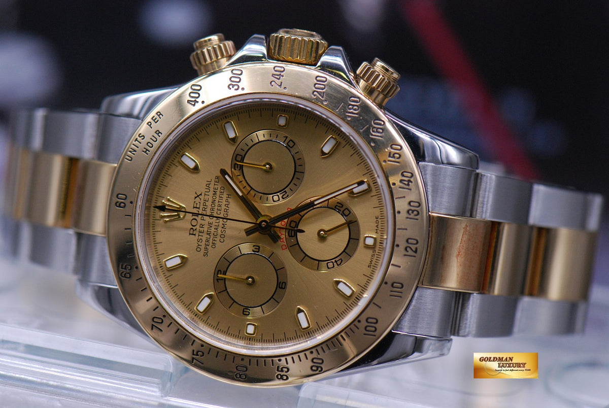 [SOLD] ROLEX OYSTER COSMOGRAPH DAYTONA HALF-GOLD 116523 (NEAR MINT)