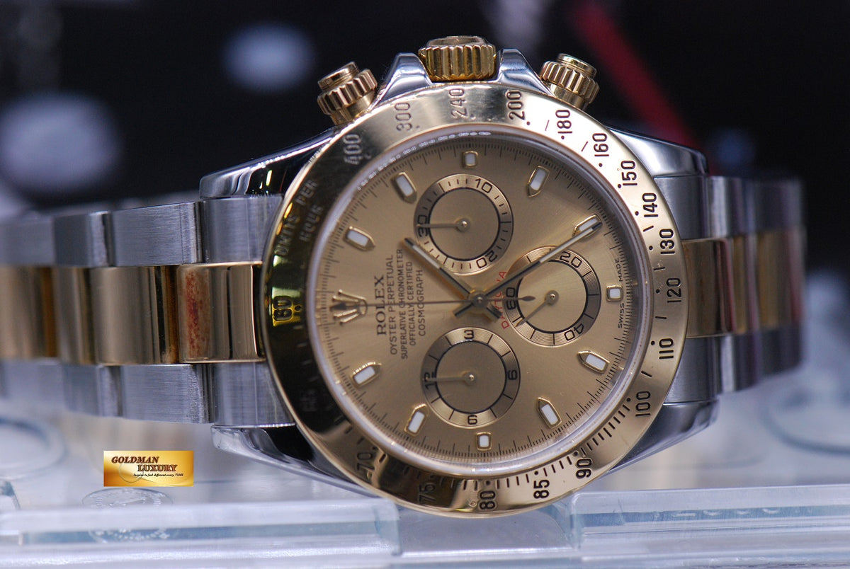 [SOLD] ROLEX OYSTER COSMOGRAPH DAYTONA HALF-GOLD 116523 (NEAR MINT)