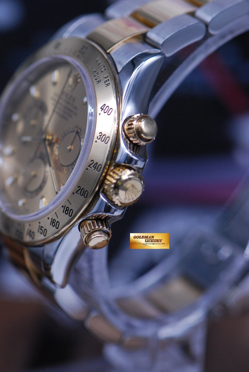 [SOLD] ROLEX OYSTER COSMOGRAPH DAYTONA HALF-GOLD 116523 (NEAR MINT)