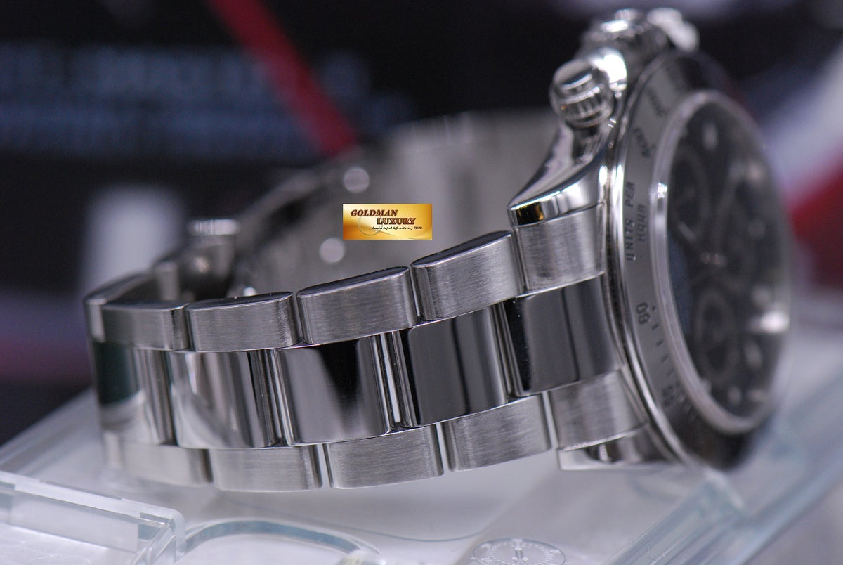 [SOLD] ROLEX OYSTER COSMOGRAPH DAYTONA STAINLESS STEEL BLACK 116520 (MINT)